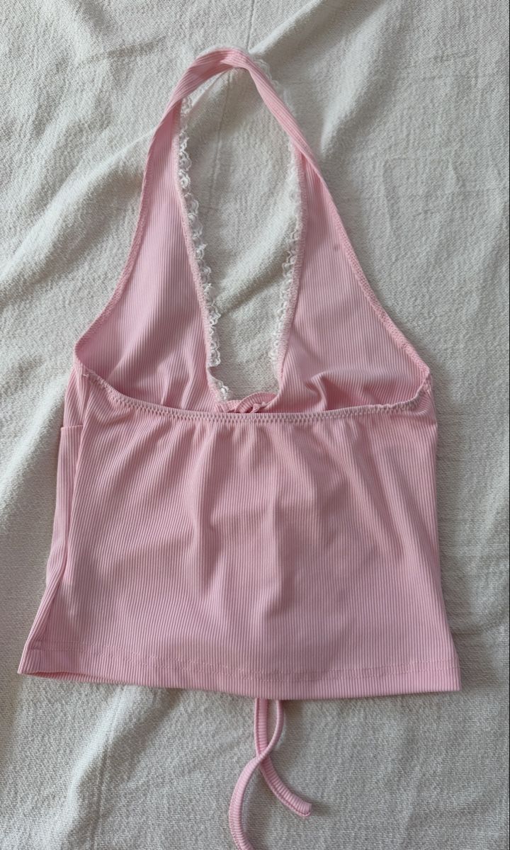 Tops: Pink halter top lace trim – Neu (gemäss Beschreibung) aus Winterthur von LarissaChiara27 1
