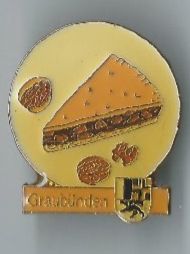 Placchette & Badge: Bündner Nusstorte Pin – Usato da Zürich venduto da t24_de