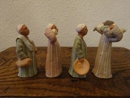 Fayence Keramik Figuren / Nildelta