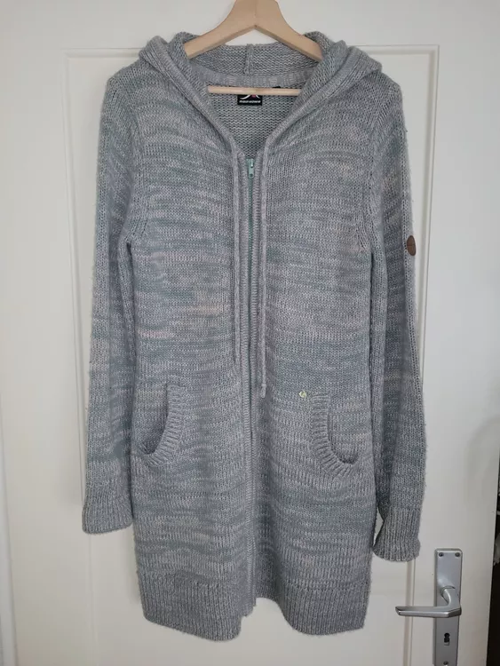 Damen Strickjacke Mit Kapuze, Oversize, 3D Digitaldruck – Mit Tier- Oder Weihnachtsmotiven, Grobgestrickt, Für Herbst & Winter