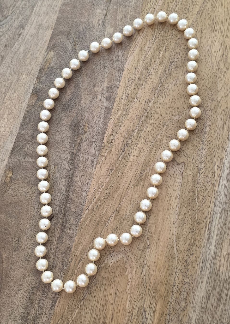 Catenine: Vintage Perlenkette cremefarben – Usato da Rheinsulz venduto da Gilea 3