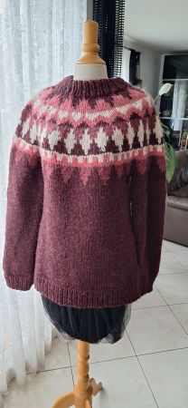Pull tricot main en laine Unisexe