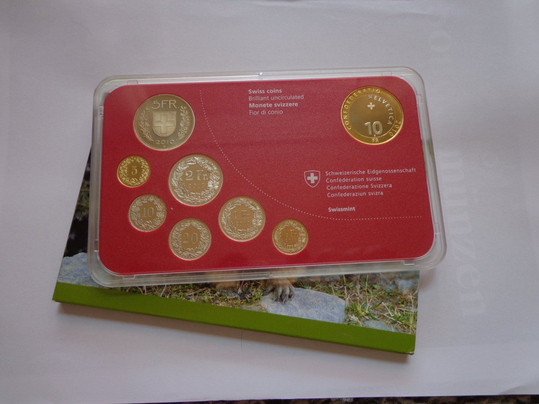 Tutti le monete: Münzsatz 2010 - Murmeltier FDC – Nuovo e nell'imballaggio originale da Pully venduto da UCA01 1
