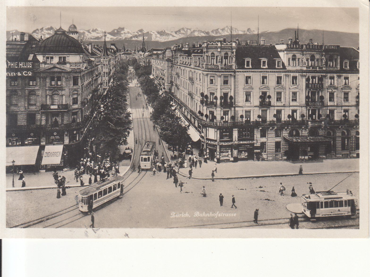 Cartoline postali: Zürich Bahnhofstrasse 1930 – Usato da Bürglen TG venduto da StampGraf