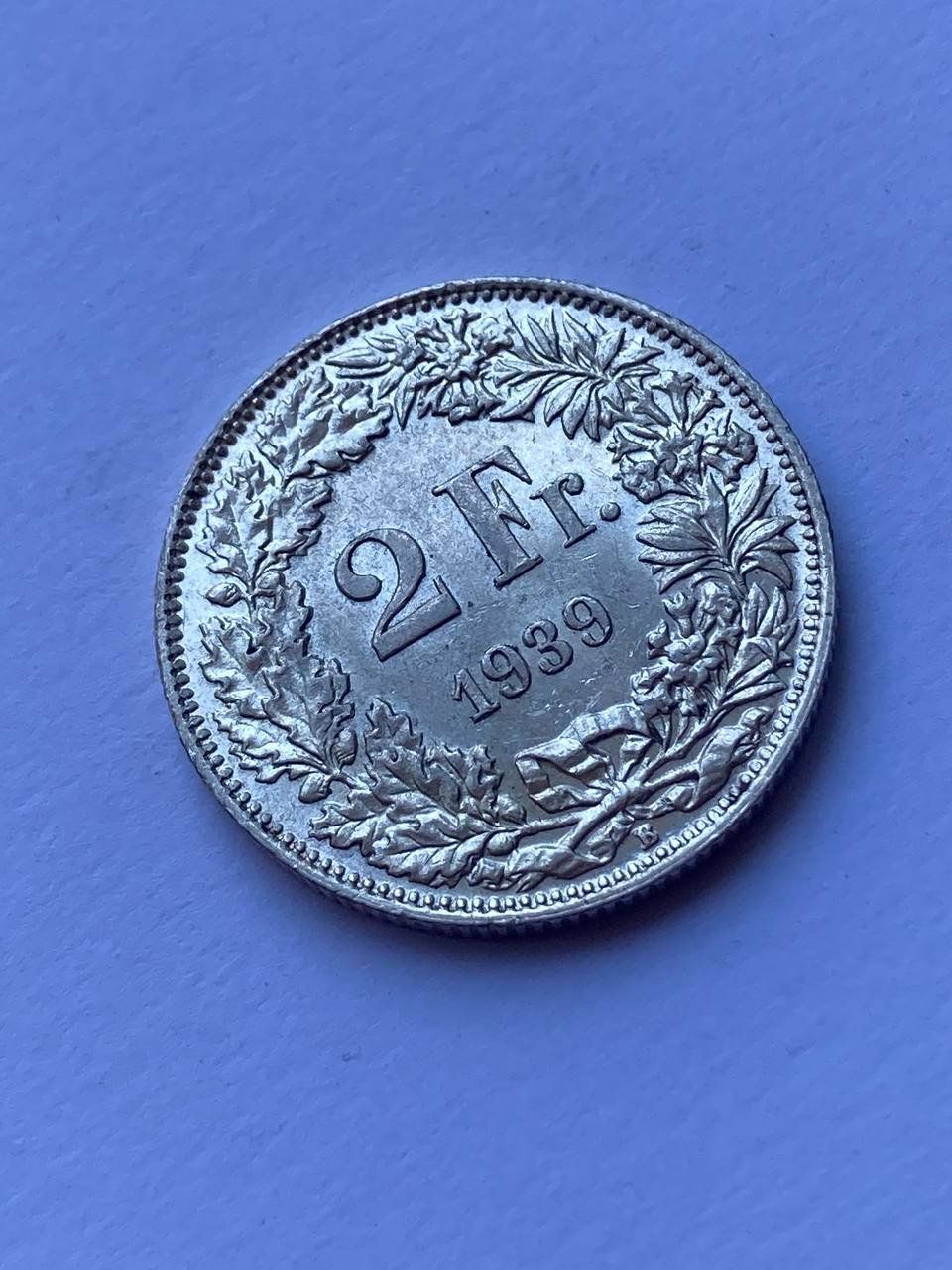 Tutti le monete: Schweiz 2 Franken 1939 fast unzirkuliert – Usato da Muralto venduto da manueldisaba01 4