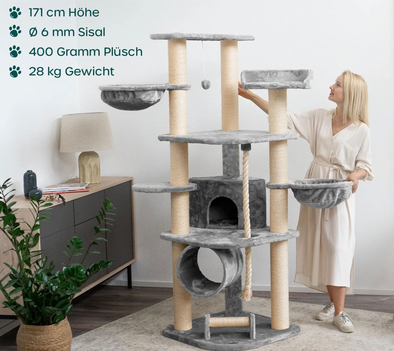 HAPPYPET Kratzbaum Stabil 11cm Stmme Katzenbaum (Neu und originalverpackt)  in Amriswil fr CHF 171  mit Lieferung auf Ricardo kaufen