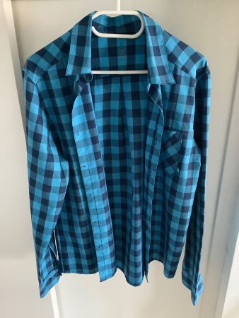 Outdoor Trekking Wander Hemd Herren Odlo Grösse M blau