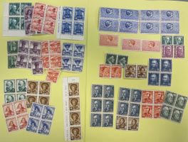 Pro Juventute diverse postfrische  4-er Blocks/Paare ab 1937