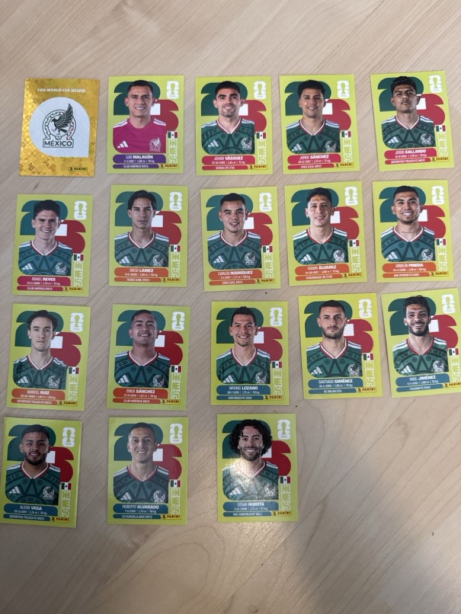 Panini Carte collezionabili: Panini mex 18stk – Nuovo (secondo la descrizione) da Thun venduto da sergio1981