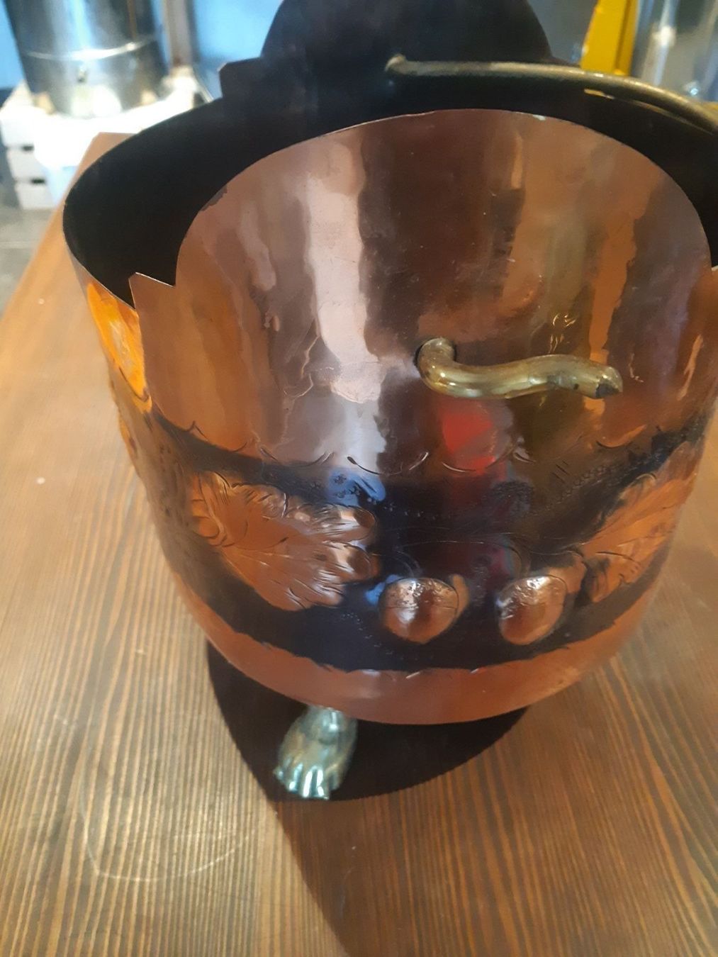Pots de fleurs: Kupertopf mit Messing – D'occasion à Grindelwald par carro5 3