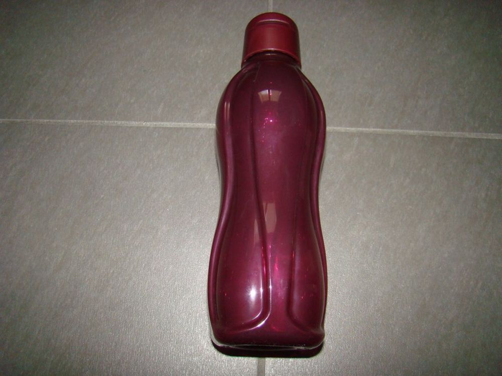 Tupperware Trinkflasche 500ml Tupperware EcoEasy Trinkflasche 750 Ml Flieder Trinkverschluss Ökoflasche Eco+ (inkl. 1x Bio Saatgut Tupperware Schwarz Gold