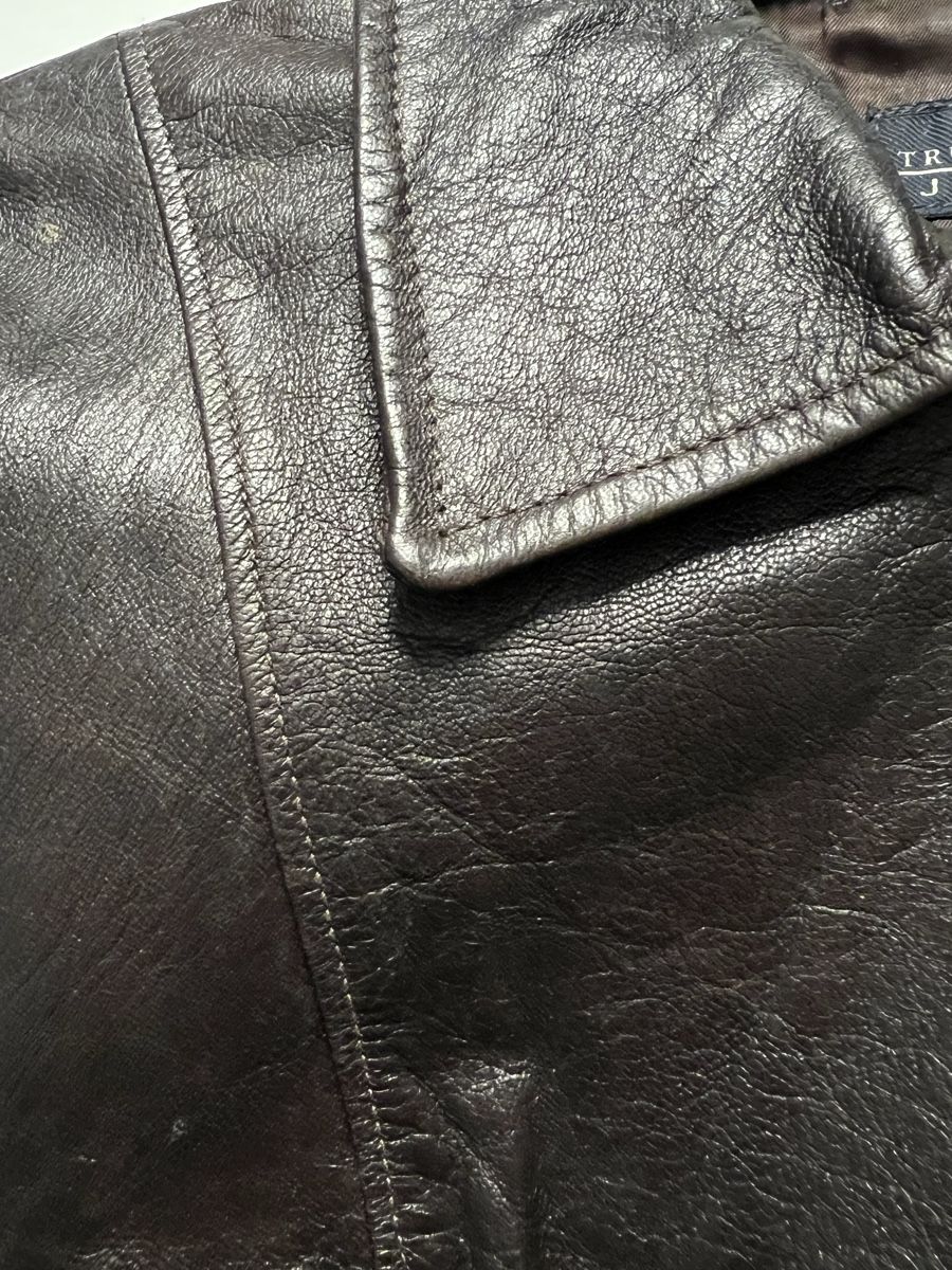 Trussardi Giacche: Trussardi Leather Jacket, Size IT 46, Dark Brown, Autumn Loo – Usato da Zürich venduto da son_f7qw 4