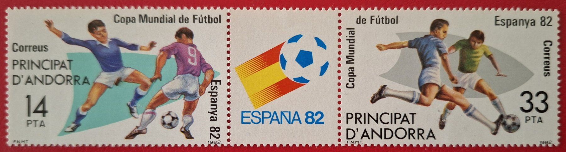 Tutti i francobolli: World cup Espagne 82, Andorra – Usato da Genève venduto da JLV01
