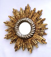 Barockspiegel*Rahmen mit goldenen Holzstrahlen*Vintage *****