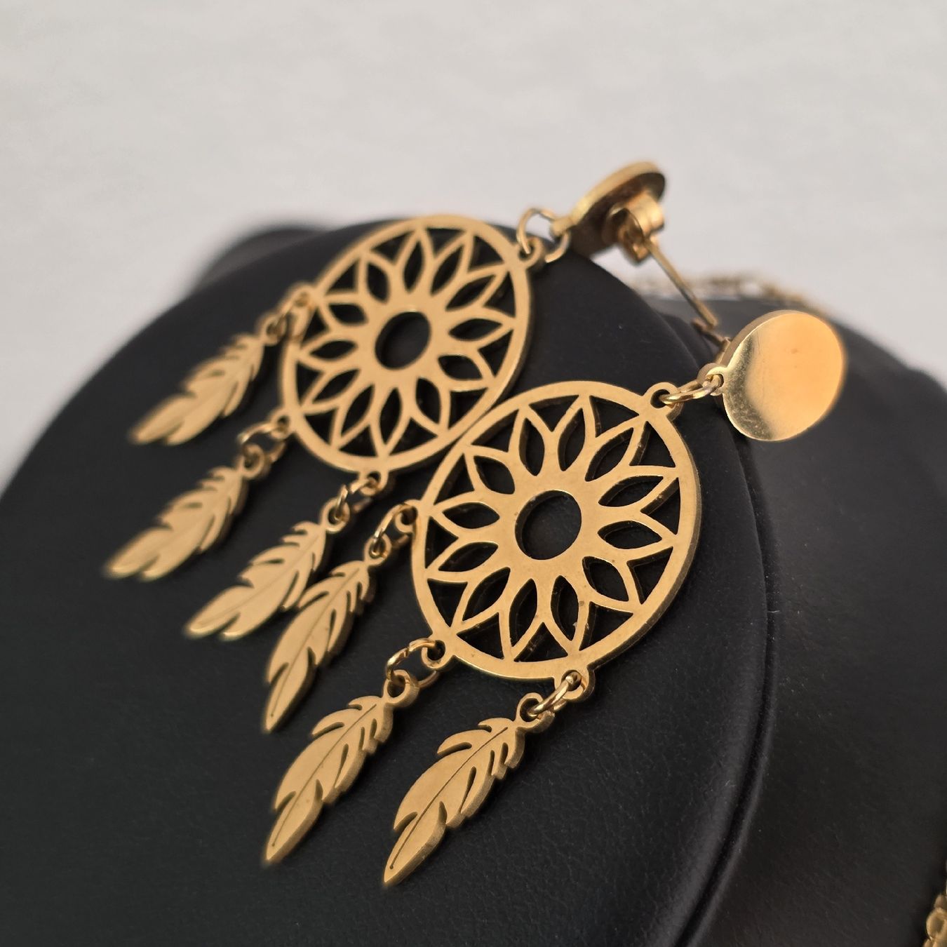 Ciondoli: Schmuckset Traeumer Amulett mit Federn Goldfarben Neu – Nuovo (secondo la descrizione) da Rheinsulz venduto da Gilea 4