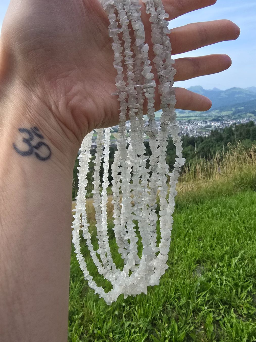 Catenine: Wunderschöne Calcitsplitterketten 45cm lang – Usato da Reute AR venduto da angelflower