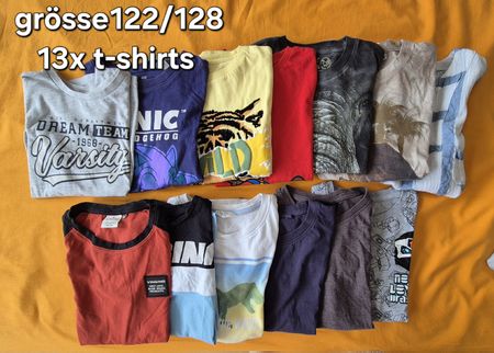 13 T-Shirts set  Jungen Grösse 122/128 paket