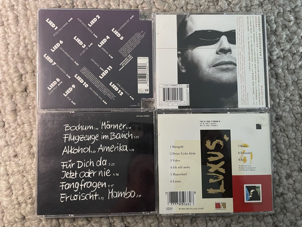 CD: 4x Herbert Grönemeyer  – Usato da Reinach AG venduto da trigger7811 1