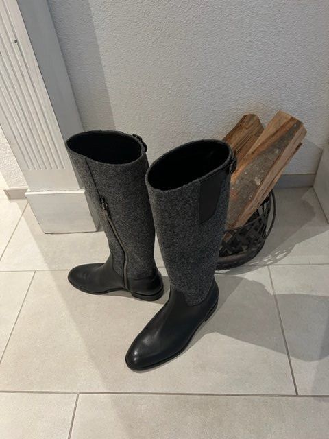 Navyboot Damenschuhe: Neuwertige LEDER Stiefel Navyboot schwarz Gr. 36 - 221197 – Gebraucht aus Küssnacht am Rigi von Schuhe-Secondhand 5