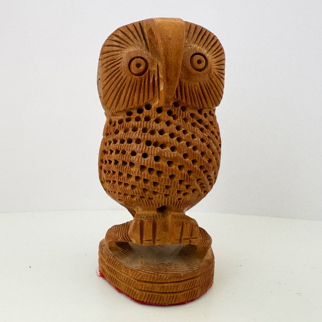 Statuette: Hibou en bois sculpté main – Usato da Biel/Bienne venduto da Philemon02