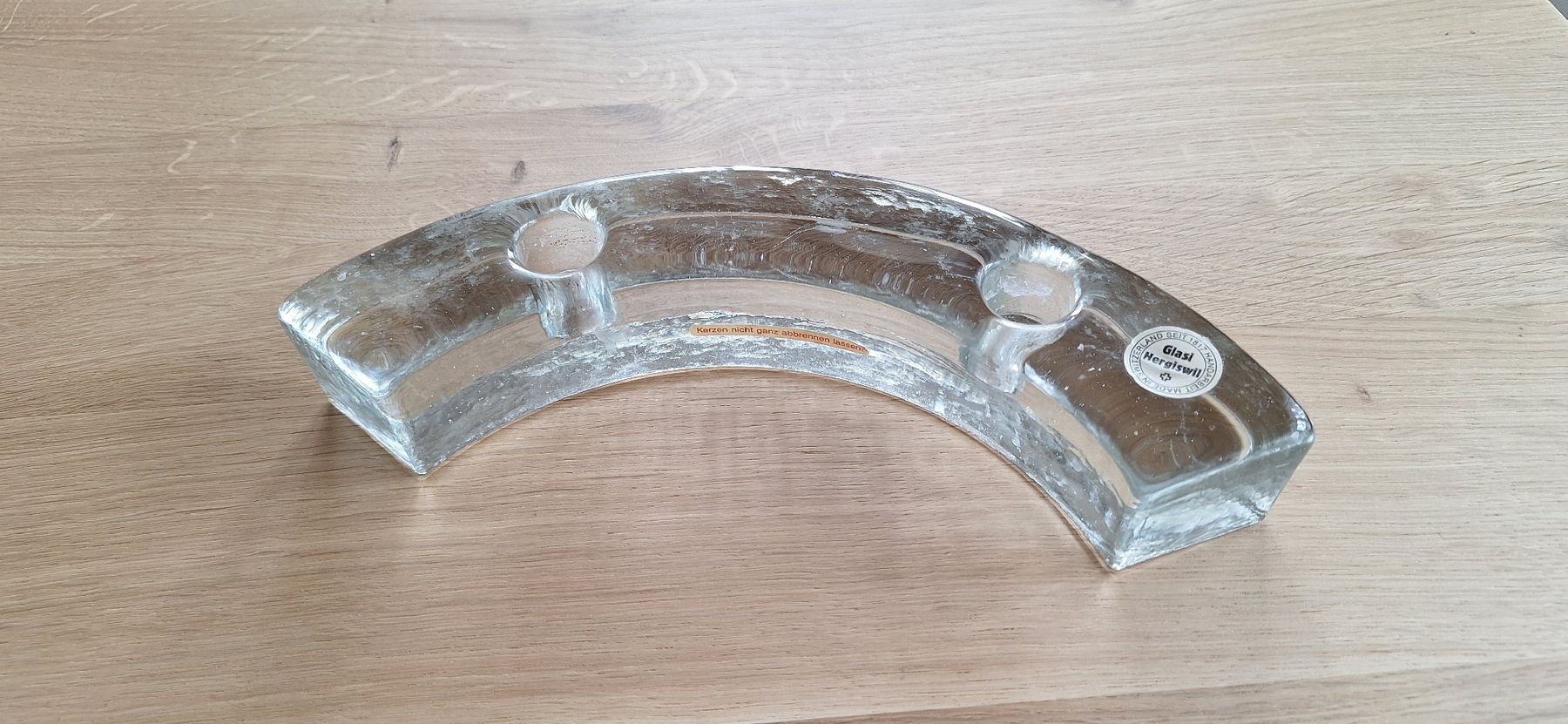 Glasi Hergiswil Portacandele: Kerzenständer Ring Glasi Hergiswil – Usato da Seeberg venduto da Sibylle038 2