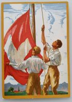 Bundesfeierpostkarte Nr.49 - 1929 - Fahnenaufzug