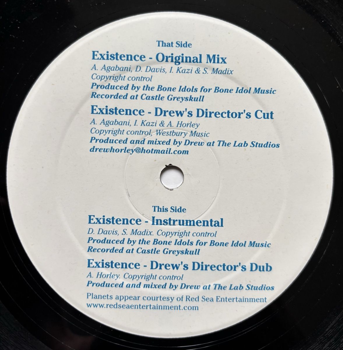 Vinyles: Bone Idols & The Planets - Existence 12" VG+/VG+ – D'occasion à Neuchâtel par Deivid2 2