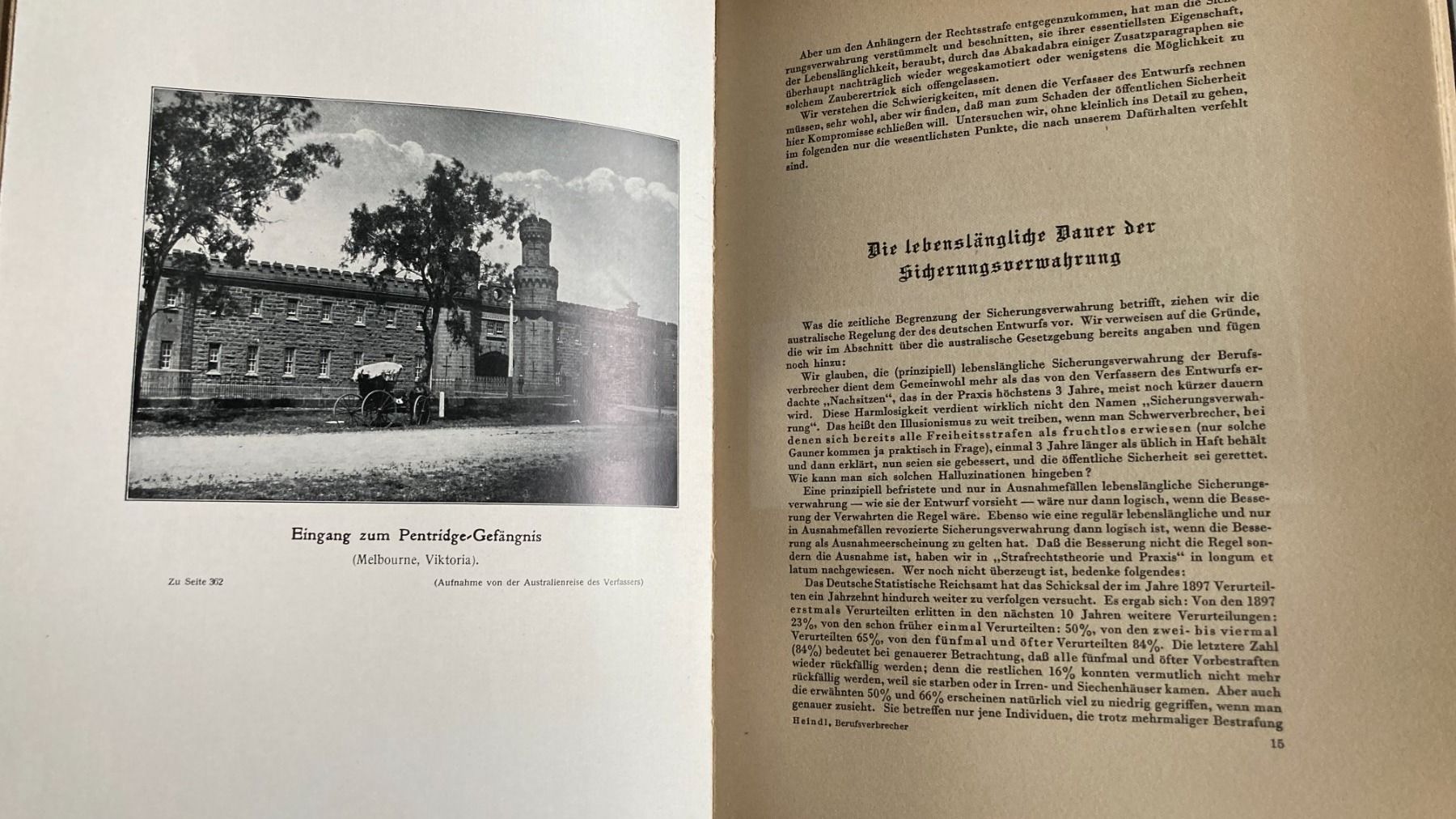 Libri: Antikes Buch "Der Berufsverbrecher", 1927, R. Heindl – Usato da Zwingen venduto da Hugom 6