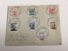 Italienische ÄEGEIS Marken mit Aufdruck LIPSO 1913