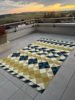 Designer Teppich von Mooris kariert diagonal / Indoor