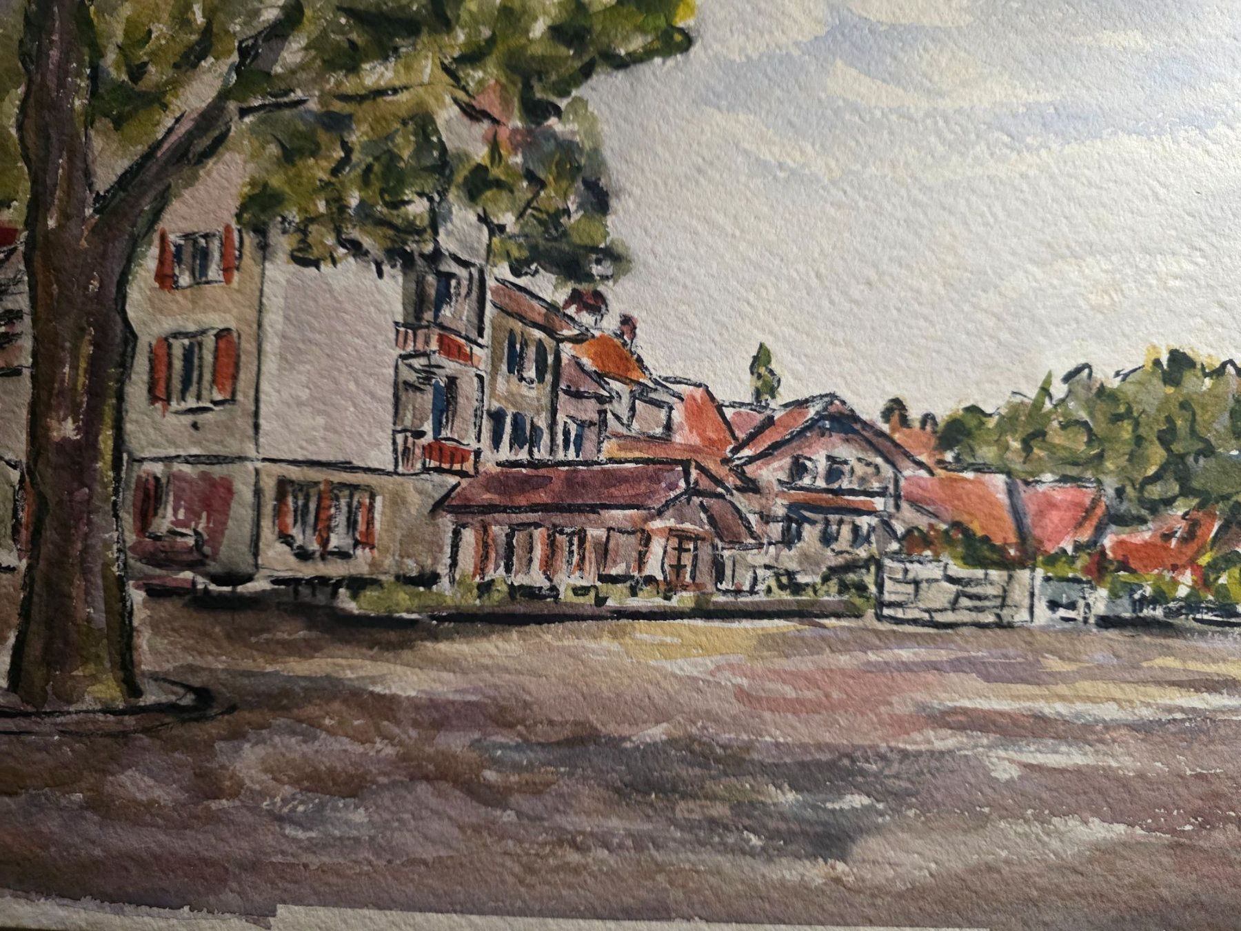 Dipinti: Interessantes altes Bild Gemälde Aquarell – Usato da Walterswil BE venduto da Lonitti