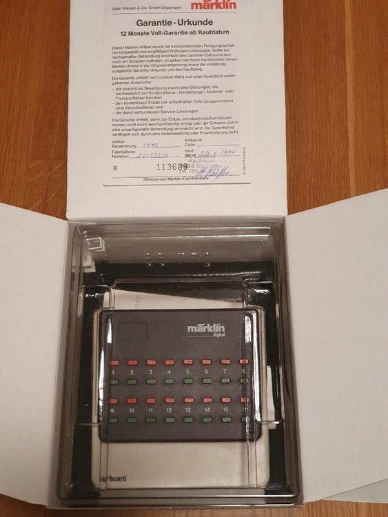 Märklin Informazioni Tastiera 6040 Scala H0