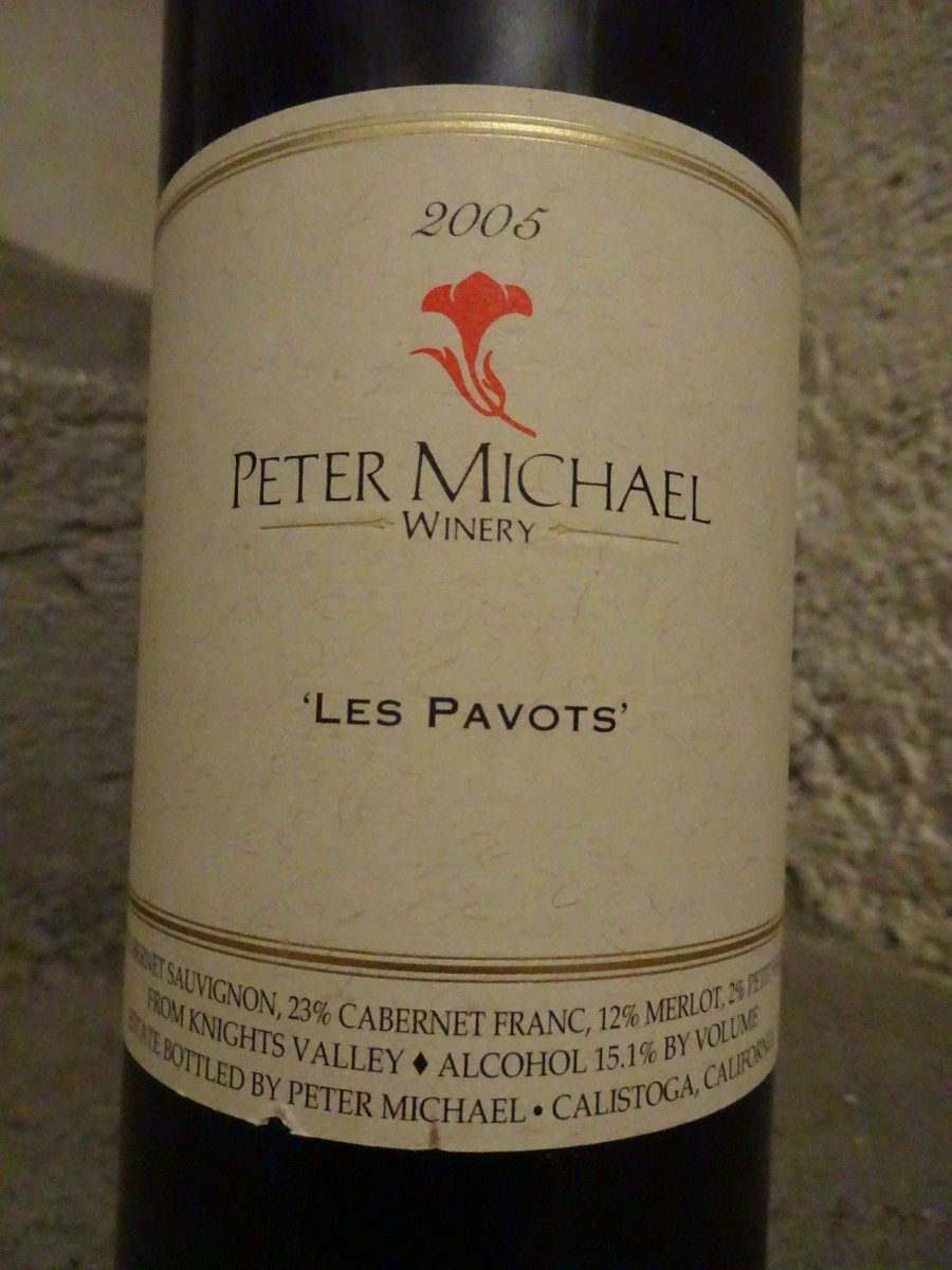 Wein: Peter Michael - "Les Pavots" -  2005 – Neu (gemäss Beschreibung) aus Cham von mktreasure 1