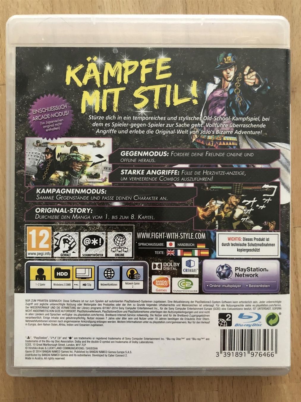 Giochi: Jojo's Bizarre Adventures - PS 3 – Usato da Nussbaumen AG venduto da Pika-Shop 1