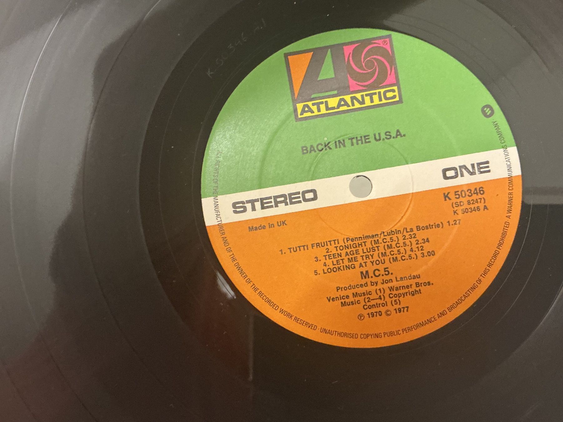 Dischi in vinile: MC5 LP - Back In The USA – Usato da Winterthur venduto da Tumko-Vinyl 3
