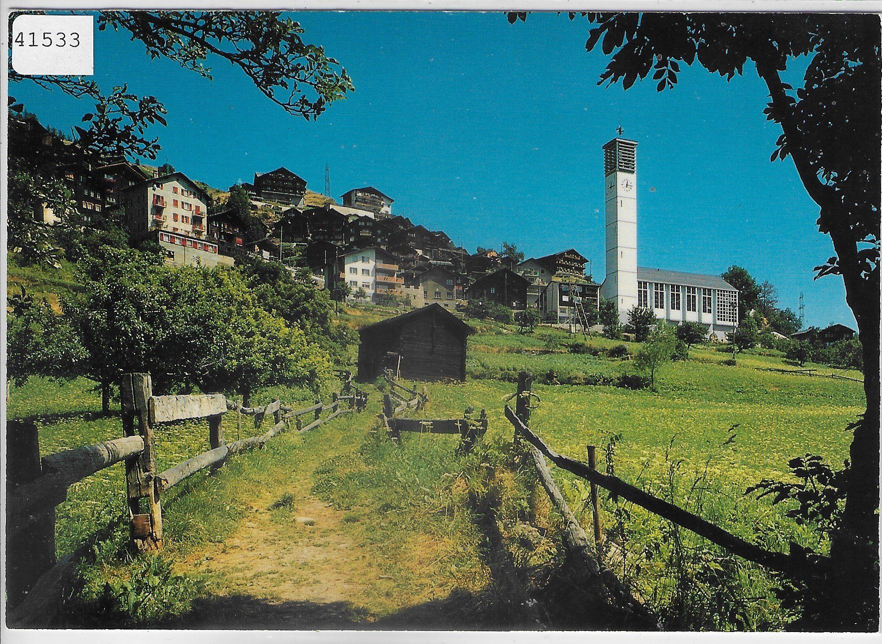 Cartoline postali: Törbel VS - Generalansicht – Usato da Ettingen venduto da Kartenplanet