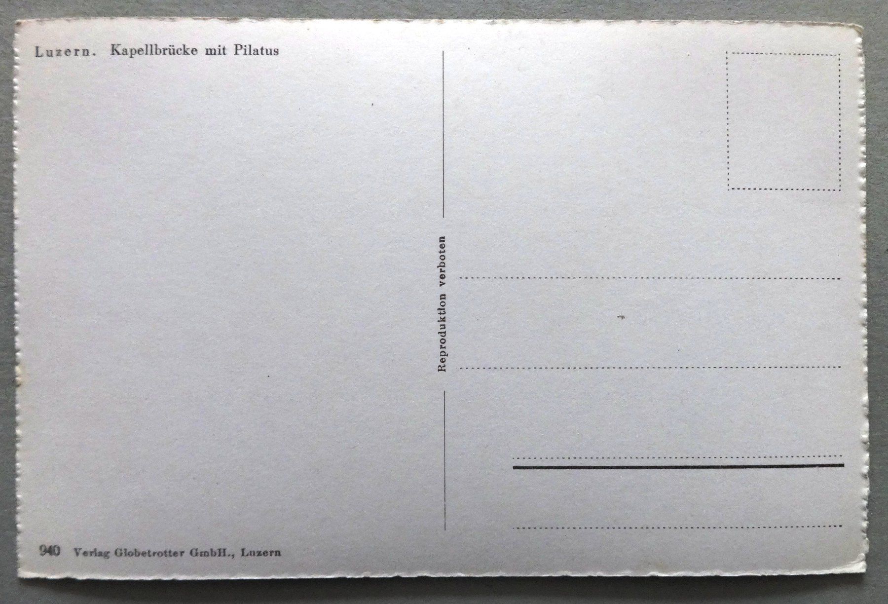 Cartoline postali: Luzern, Kapellbrücke mit Pilatus – Usato da Fétigny venduto da Billy2miny 1