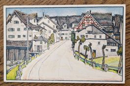 Kunstkarte E  Rüegg, Grüningen 1924, n. Kilchberg B. Wydler