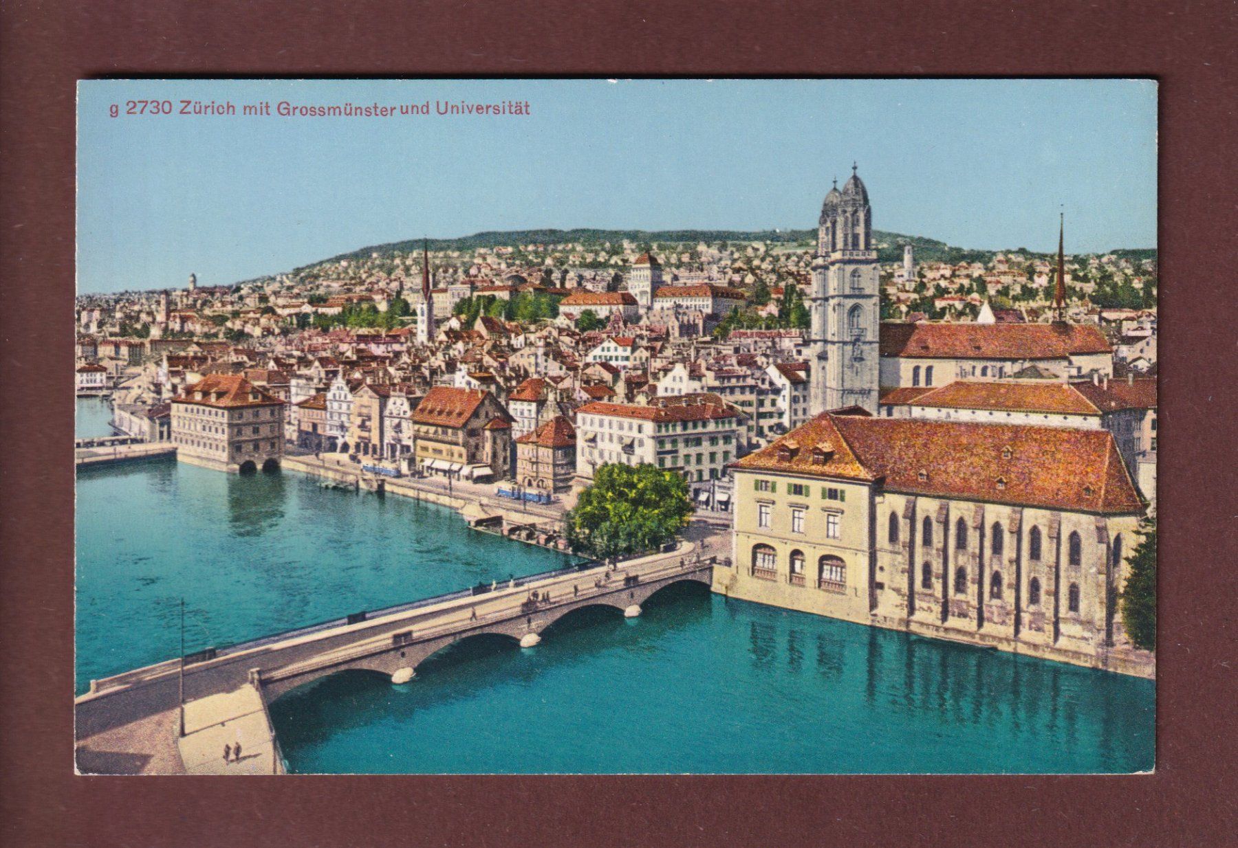 Cartoline postali: ZÜRICH - Teil mit Grossmünster – Usato da Pully venduto da nicecards