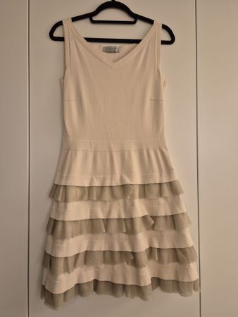 D.Exterior Kleid, Made in Italy, Gr. XS-S, Beige
