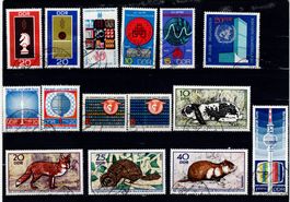 Briefmarken 42x DDR 12
