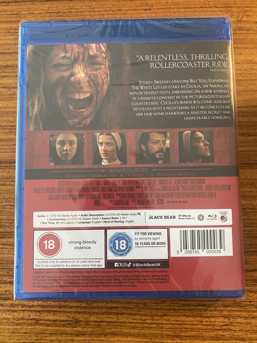 Alle DVDs: Blu-ray Immaculate UK Import OVP – Neu und originalverpackt aus Rüschlikon von Granulat204 1