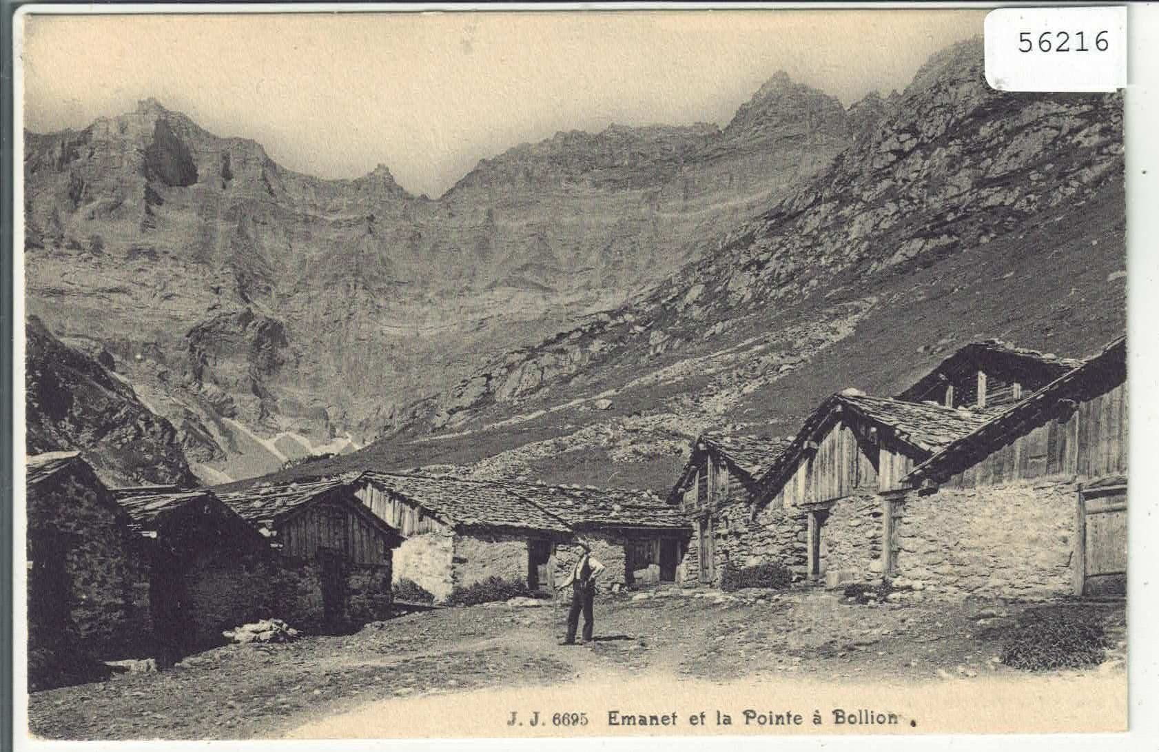 Cartes postales: Emanet et le Pointe a Bollion - animee – D'occasion à Ettingen par Kartenplanet
