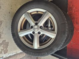 Alufelgen gamaparts 16 Zoll mit Continental Winterreifen ...