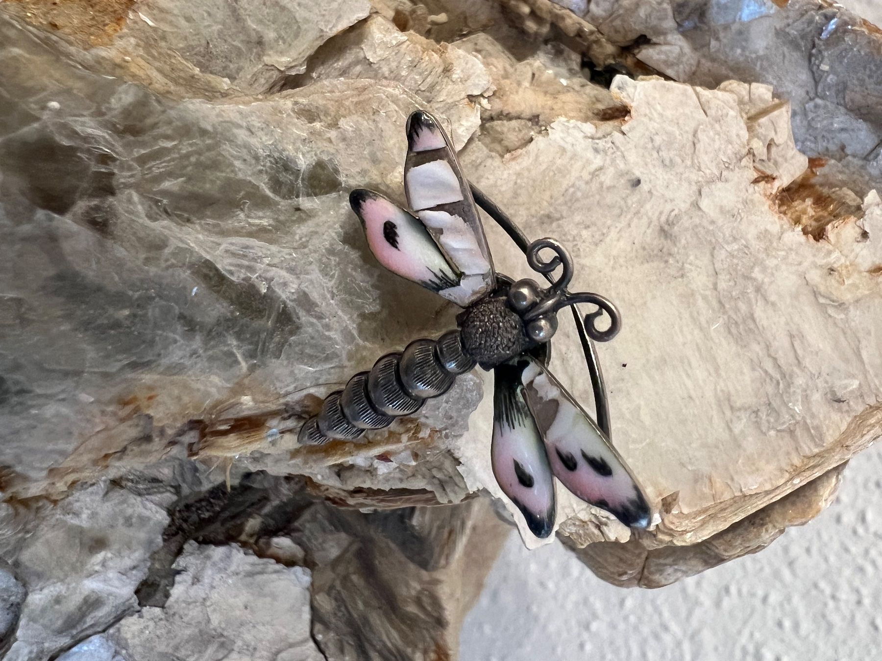 Spille & Fermagli: antik Pin Brosche Libelle original Jugendstil emailliert – Usato da Bern venduto da Jiffy 2
