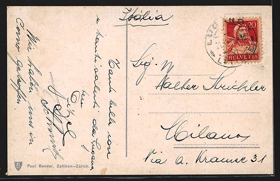Cartes postales: AK Lugano, Il Quai – D'occasion à Berlin par bartko-reher 1