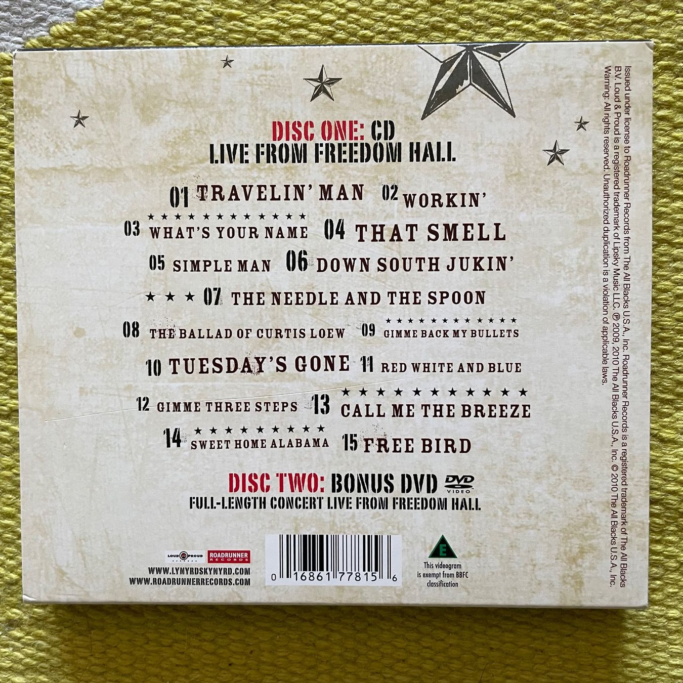 CDs: LYNYRD SKYNYRD-CD+DVD LIVE FROM FREEDOM HALL – Gebraucht aus Rorschacherberg von CD-Roli 1