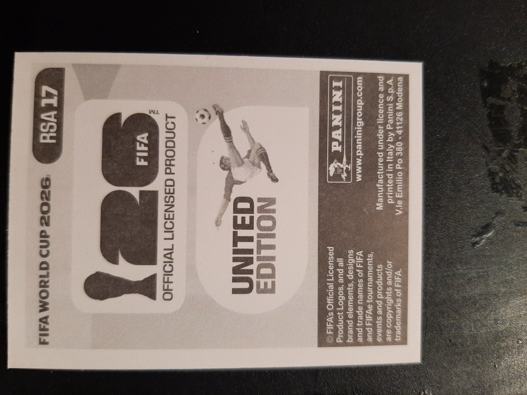 Panini Sammelbilder & Trading cards: Panini 2026 RSA17 – Neu (gemäss Beschreibung) aus Leuk-Stadt von Meic 1