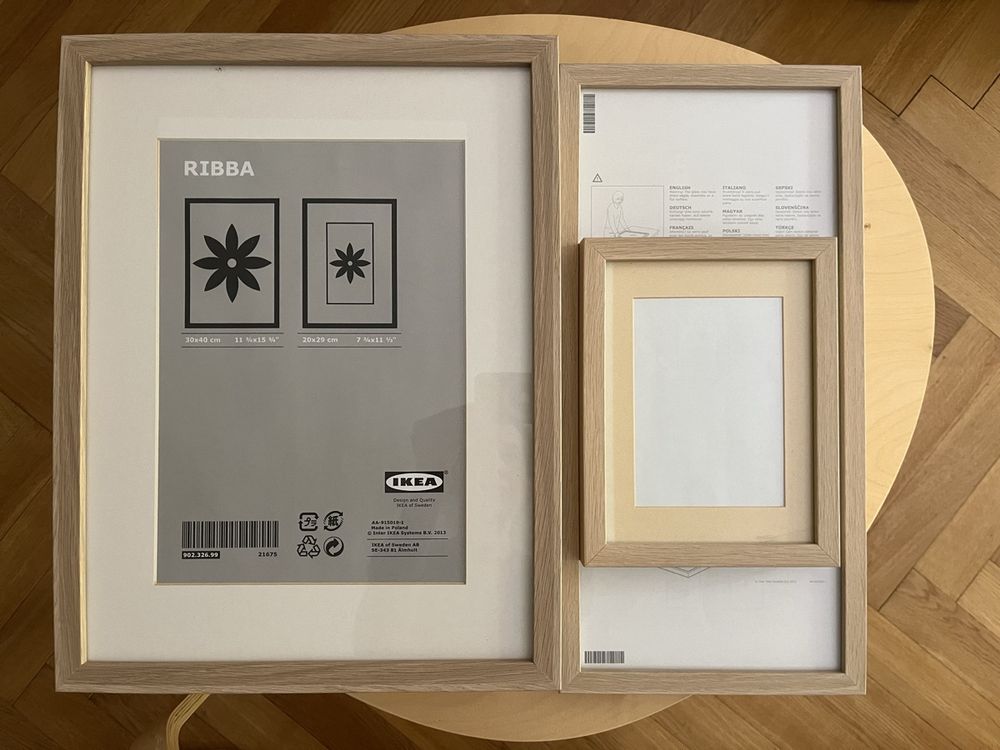 Set of 6 IKEA RIBBA frames, light brown/wood colour (Gebraucht) in ...