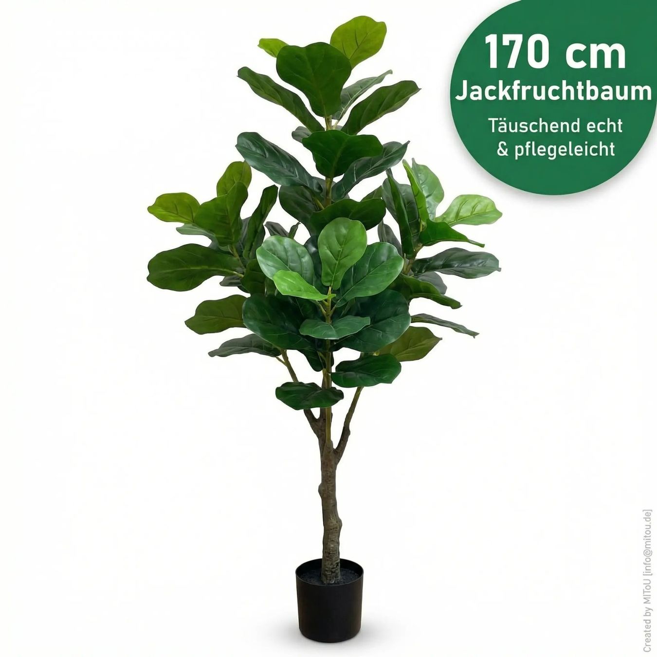 Piante & sementi: HST Kunstpflanze Jackfruchtbaum Kunst Palme Blume Kunstbaum – Nuovo e nell'imballaggio originale da Hess.-Lichtenau venduto da hst_sicherheit 3